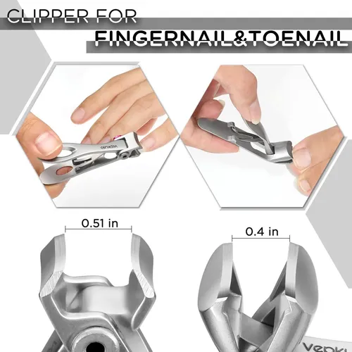 Cortaúñas Gruesas De Acero Inoxidable Con Lima For Personas