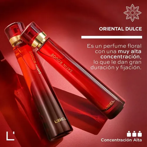 L’bel Satin Rouge 50ml Perfume Original Lbel Oriental Dulce