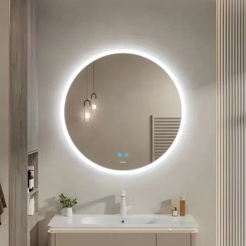 Espejo Led Con Borde Acrílico Iluminado Sol 70cm Schneider