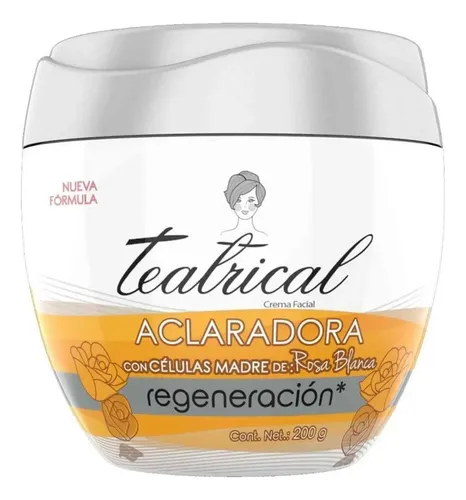 Crema Facial Aclaradora Teatrical Células Madre día/noche para todo tipo de piel de 200mL/200g