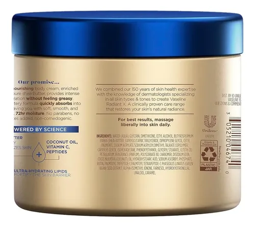 Crema Corporal Radiant X Deep Nourishment De 10 Onzas Para V