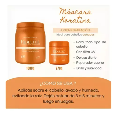 Pack Mascara Fidelite Argan Mythical + Keratina 1000ml