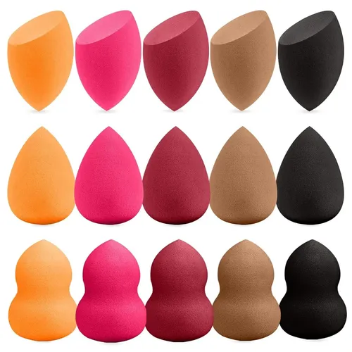 30 Pcs Multicolor Makeup Sponge Set Latex-free Soft Reusable