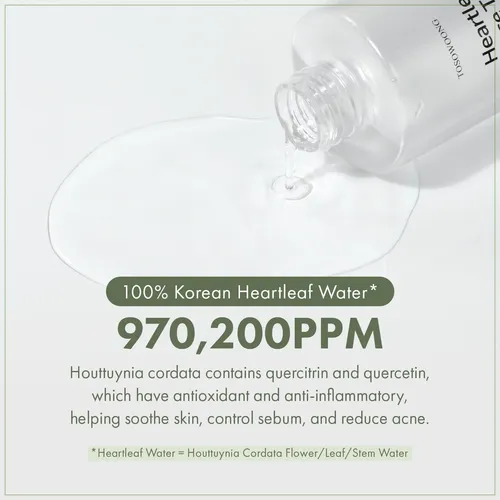 Heartleaf Face Toner With 970,200ppm Heartleaf Water,