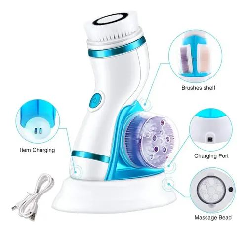 Limpiador Facial En Piel Con 4 Poros Eléctricos, 1 Ración