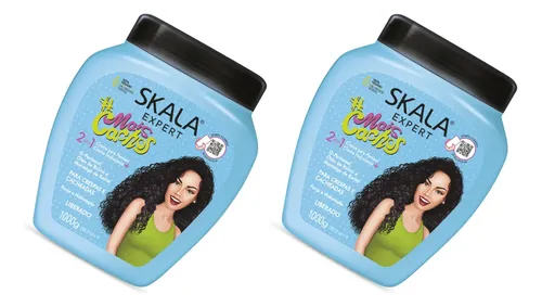 Mascara Crema Skala Mais Cachos Rizos Rulos Ondas X 2 U