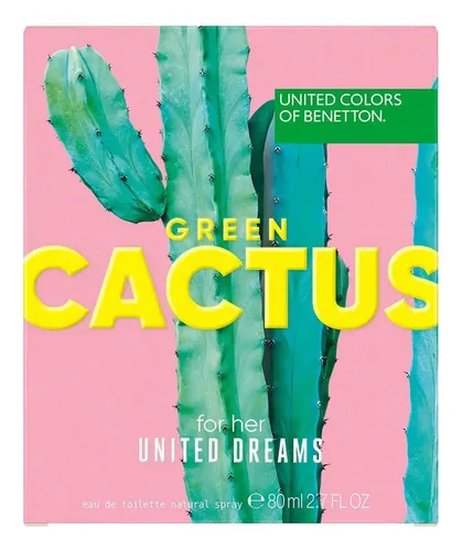 Perfume de mujer Benetton Green Cactus Edt, 80 ml