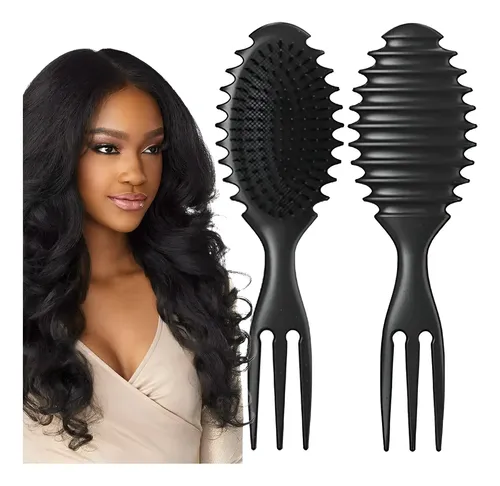Arlex® Cepillo Redondo Para Cabello Rizado