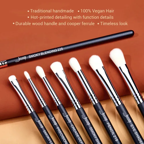 Juego De Brochas Para Sombras De Ojos Jessup T340, 11 Piezas