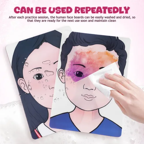 Juego De Práctica De Pintura Facial, Kit De Maquillaje Facia