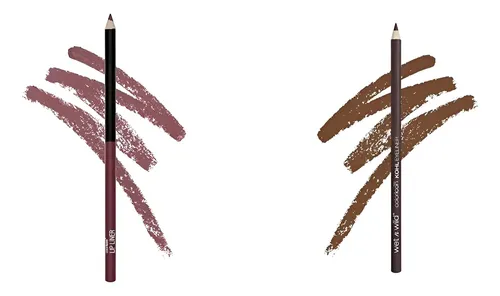 Lápiz Labial Ciruela 1.13g Y Delineador Simma Brown Wet N