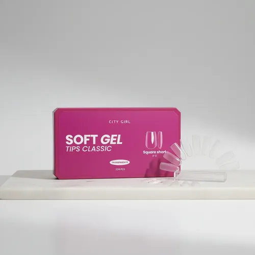 Tips Uñas Postizas City Girl 504u Classic 0-11 Square Short