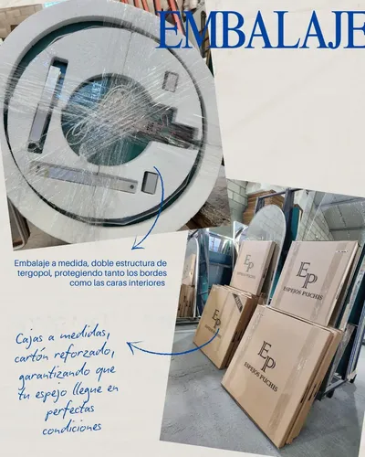 Espejo Led Circular 80cm Encendido Touch Dimmer Redondo Baño
