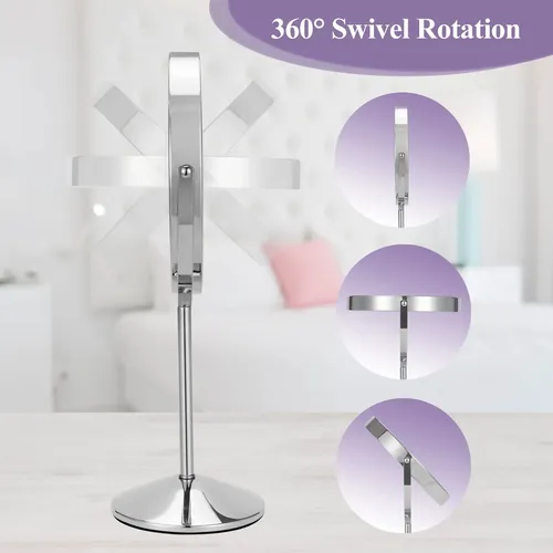Espejo De Maquillaje Ffowcye 8 Luces Con Aumento De 1x/10x