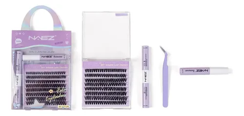 Kit Pestañas Postizas Naez Con Pegamento Removedor Y Pinza