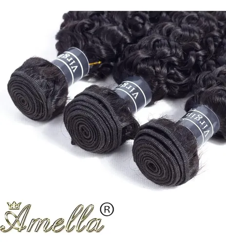 Extensiones Cabello Rizado Brasileño 8a 3 Mechones 14-18
