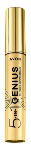 Máscara de pestañas Avon Genius Multibenefit, 10 ml, color negro