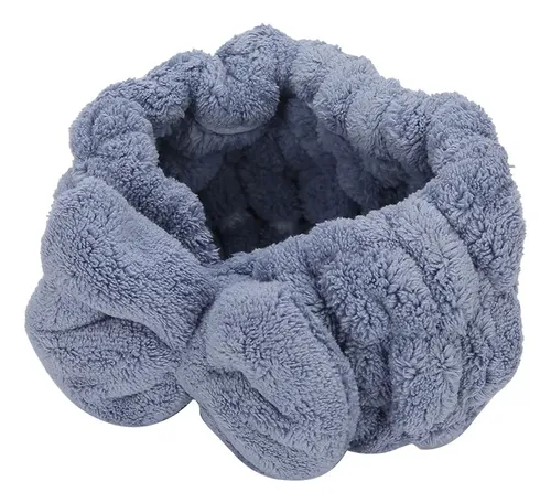 Diadema Azul Con Forma De Lazo Para El Pelo, Forro De