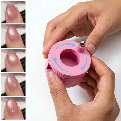 Iman Giratorio Para Efecto Halo Aura Esmalte Cat Eye Uñas