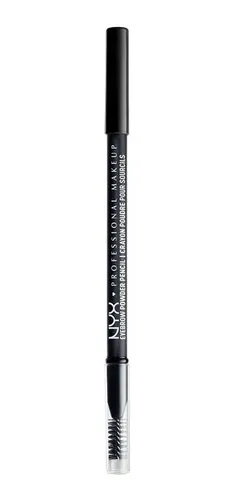 Lápiz de Cejas NYX Professional Makeup Negro con Pincel y a Prueba de Agua