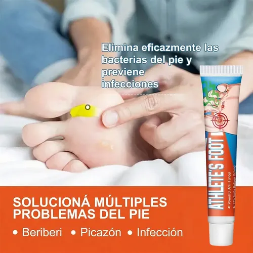 Crema Piel Pie Atleta Alivio Prolongado Picazón Uso Diario