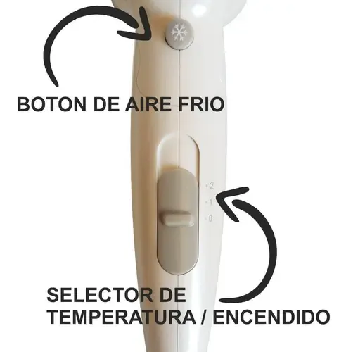 Secador Cabello Pelo Blaupunkt Gold Wind Plegable De Viaje