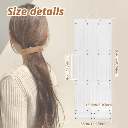 Organizador De Accesorios Para El Cabello, Colgador De Pinza