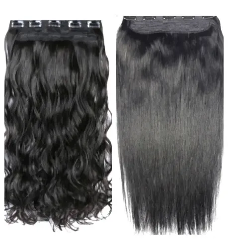 * Extensión Cortina Pelo Símil Natural Lacio/ondas #1*