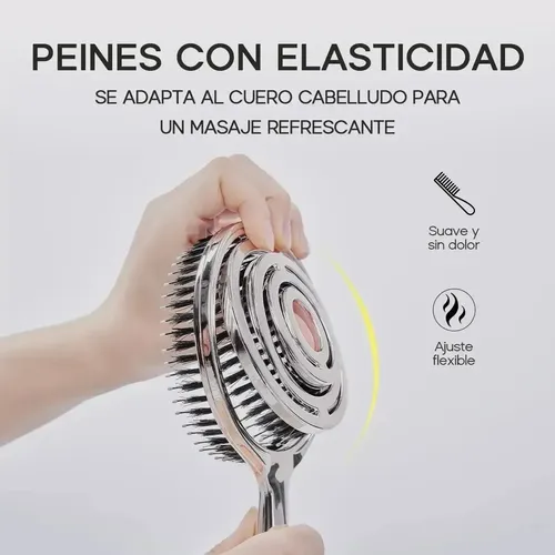 Cepillo De Cerdas Para Volumen Y Alisado Del Cabello