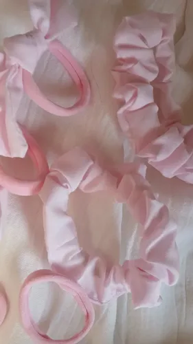 Combo Accesorios Para El Pelo Escolar Moda Nenas Color Rosa Claro Liso
