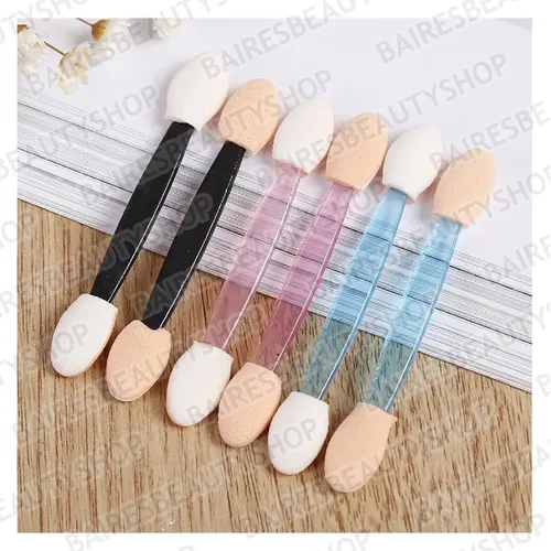Aplicadores De Sombras Para Ojos Doble Punta Polvo Para Uñas
