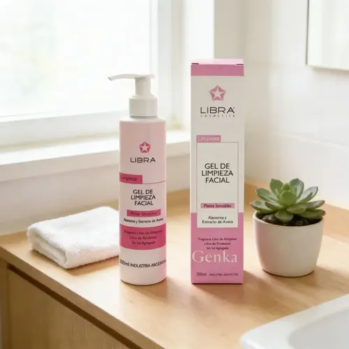 Gel Limpiador Facial Libra 200ml Piel Sensible Sin Alcohol Sensible Día/noche