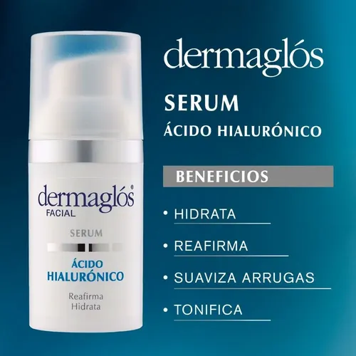 Dermaglós Facial Serum Doble Ácido Hialurónico Reafirma X30g