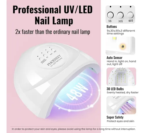 Set Profesional Esmaltes Gel 45 Colores Uv Manicura