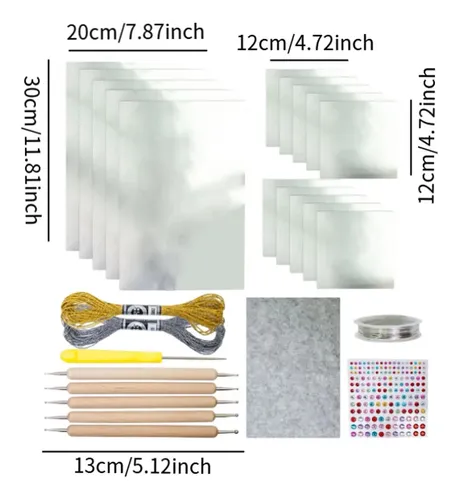 Kit De Láminas De Aluminio Para Manualidades, Pintura Artíst