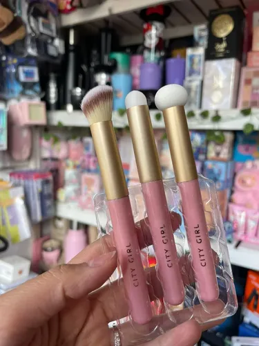 Set Kit De Brochas X 3 Make Up Maquillaje
