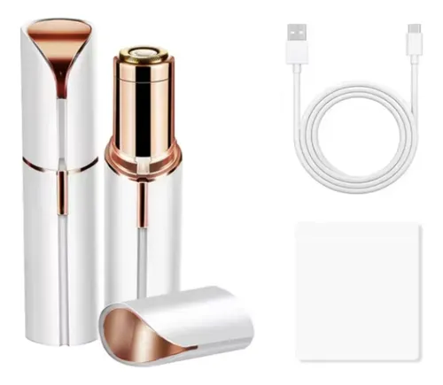Depiladora Eléctrica Facial Recargable Por Usb Blanco Ggdd