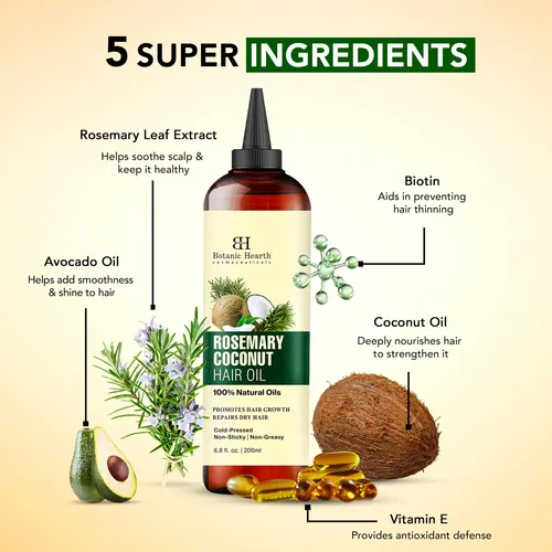 Aceite Capilar Botanic Hearth Romero Biotina 200ml