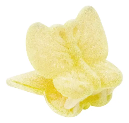 Broche De Pelo Mariposa Con Terminación Aterciopelada X 12