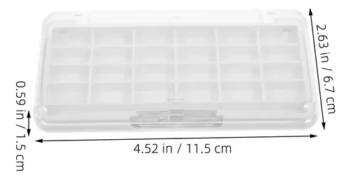 Paleta De Pintalabios Vacía De 2 Piezas: Grids Empty Makeup