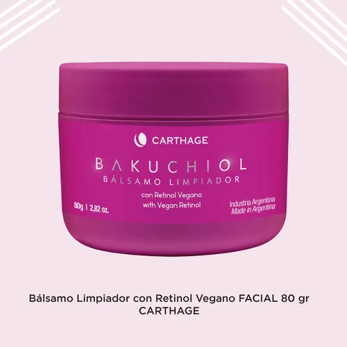 Crema Limpiadora Facial Carthage Balsamo Bakuchiol Retinol