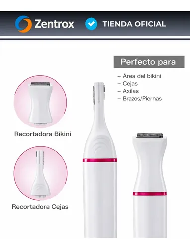 Depiladora Afeitadora Mujer 5 En 1 Facial Corporal Sin Dolor
