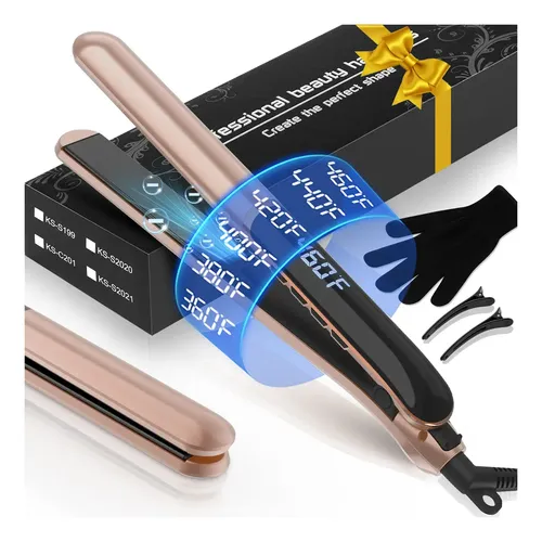 Plancha De Cabello Profesional De Cerámica Yoawes 2 En 1
