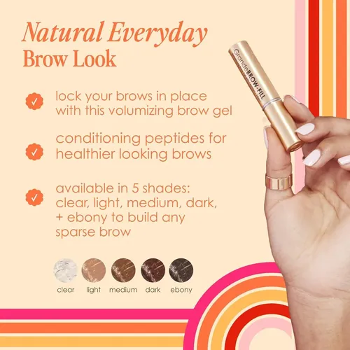 Gel Para Cejas Grandebrow-fill 5 Ebony Grande Cosmetics