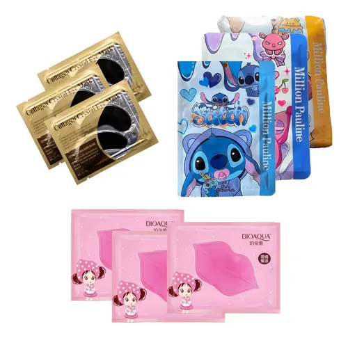 Pack De Mascarillas Faciales Ojos Y Labios X3unids C/u Tipo De Piel Normal