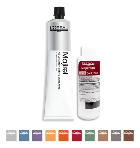 Tintura Majirel Loreal Coloracion Tono 7 + Oxidante 75ml 7 Rubio