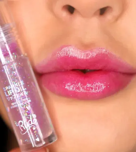 Brillo Labial Hidratante Rude Cosmetics Manga Collection Sparkle Lip Oil Mint Efecto pH