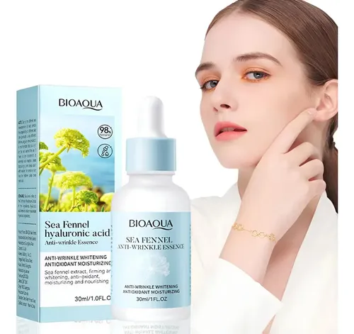 Bioaqua Sea Fennel Hyaluronic Acid Anti-wrinkle Essence Momento De Aplicación Día/noche Tipo De Piel Mixta