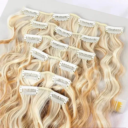 Cortinas Extensión Ondas Cabello Y Laterales Set X6 Premium