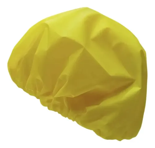 Cofia Gorro Pvc Baño Ducha Peluqueria Impermeable Elastico Color Amarillo